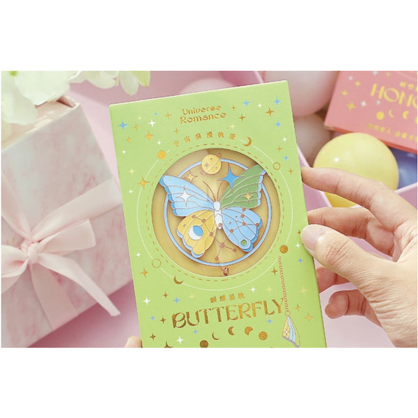 Universe Romance [Butterfly] Metal Bookmark
