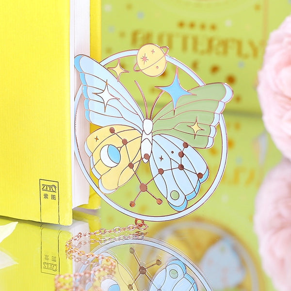 Universe Romance [Butterfly] Metal Bookmark