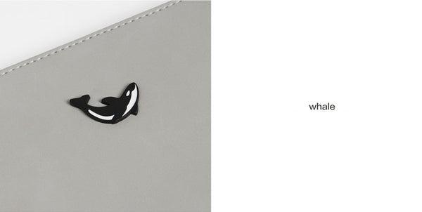 Moment [Whale] Flat Case Pouch By Kiitos Life