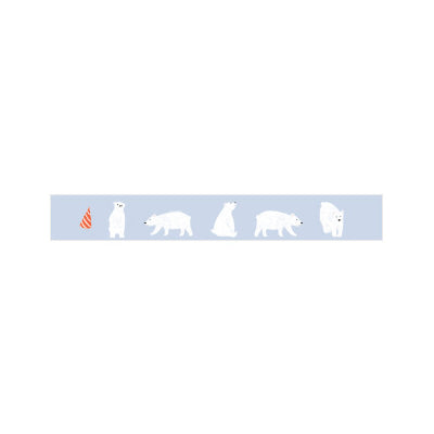 Whimsical Polar Bear Washi Tape