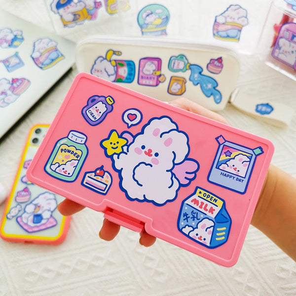 Fluffy Rabbit [Angel] Cute Stickers By Milkjoy