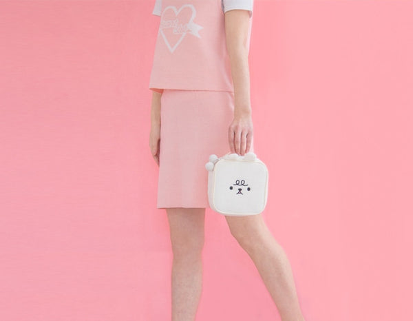 Animal [White] Square Pouch By Bentoy