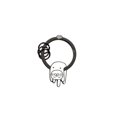 Hanging On Animal White Cat Key Chain By U-Pick