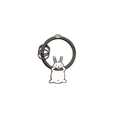 Hanging On Animal White Rabbit Key Chain By U-Pick