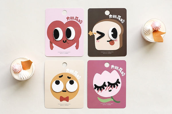 Wink Eye Embroidered Sticker & Iron-On Patch
