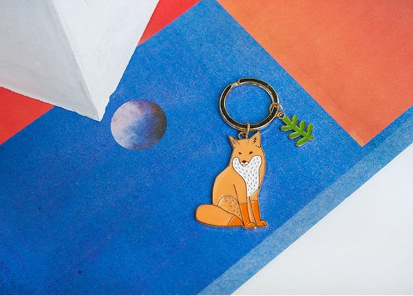 Animal Mister Fox Key Chain By 小野 Xaoye