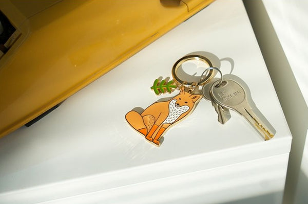 Animal Mister Fox Key Chain By 小野 Xaoye