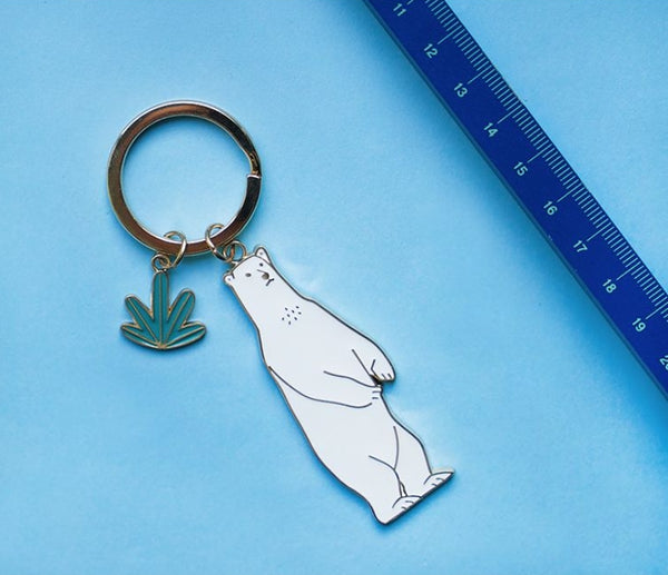 Animal Polar Bear Key Chain By 小野 Xaoye