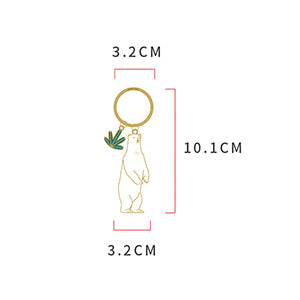 Animal Polar Bear Key Chain By 小野 Xaoye