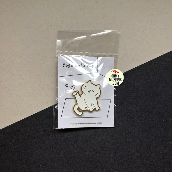 Yoga Cat [Stretching Pose] Pin By U-Pick