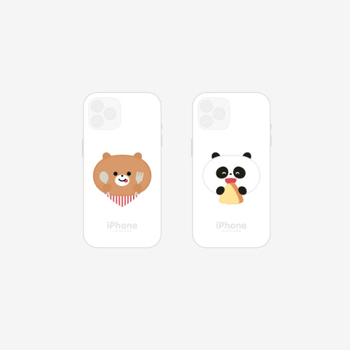 Yum Yum [ Bear ] Plush Embroidered Sticker & Iron-On Patch