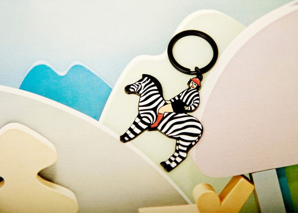 Zebra Key Chain By YIZI STORE